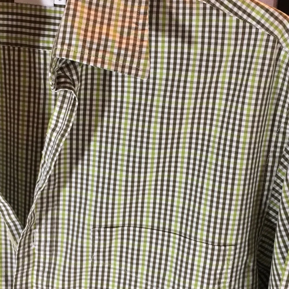 J. Crew green plaid shirt